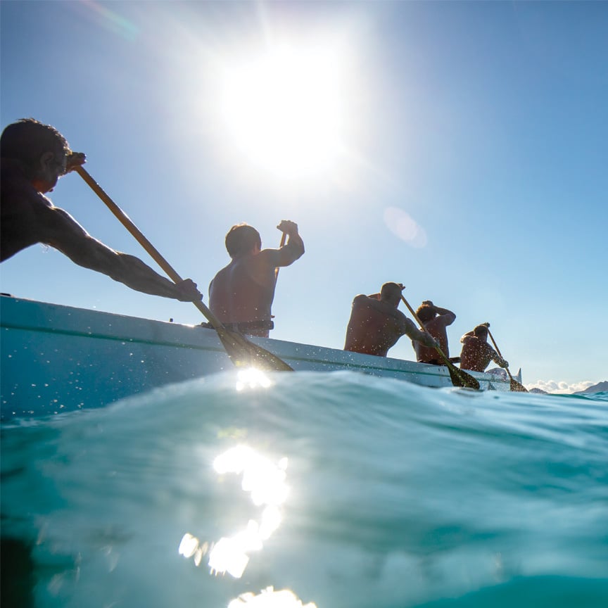 canoe paddlers