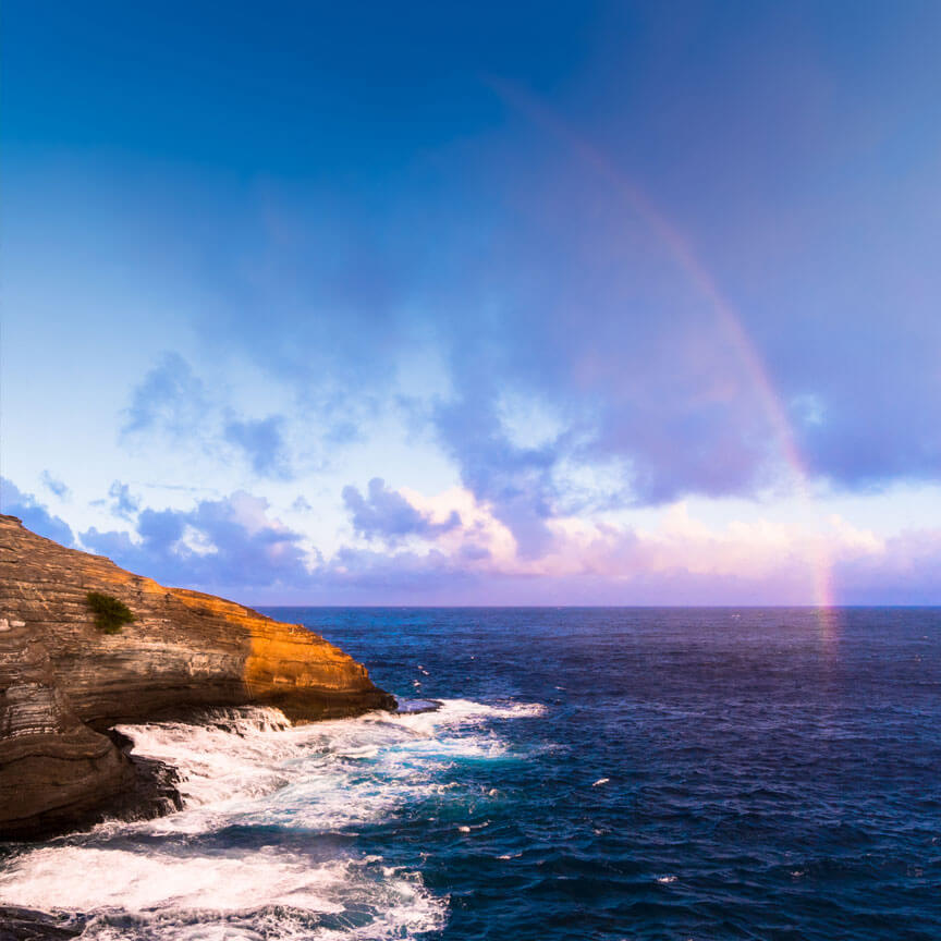 spitting cave rainbow