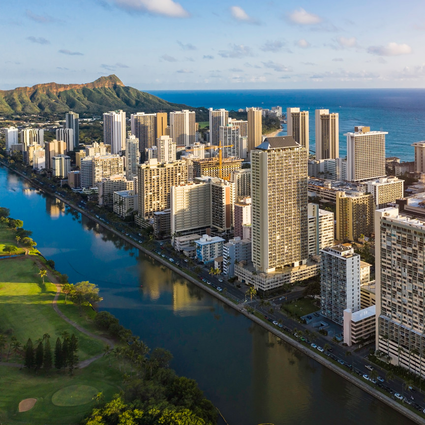 waikiki skyline